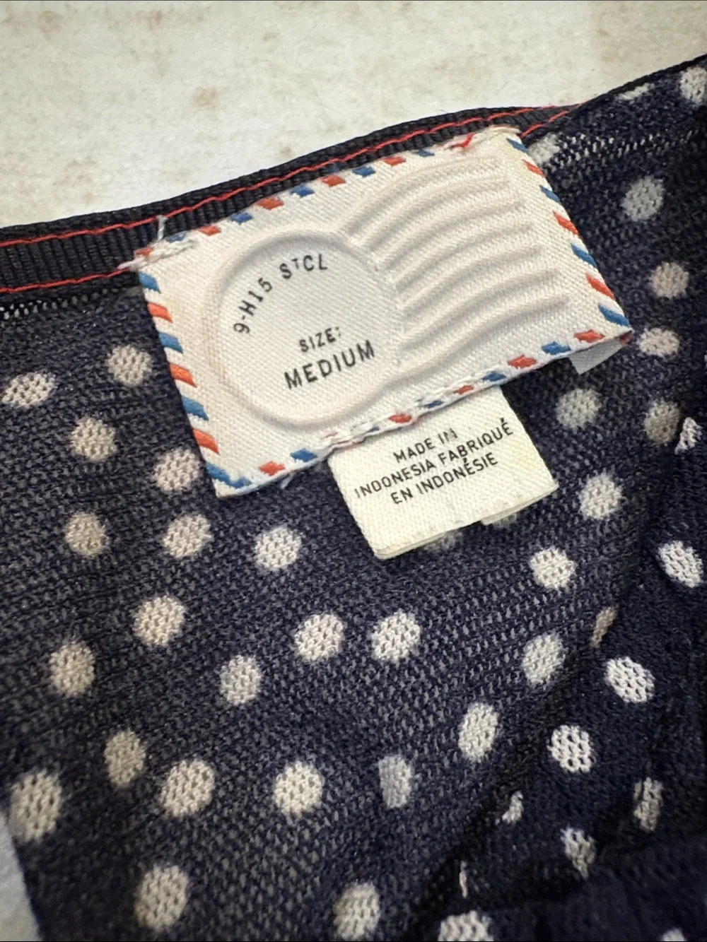 ANTHRO X POSTMARK M Swiss Dot Ruched Stretch Polka Dot Dress